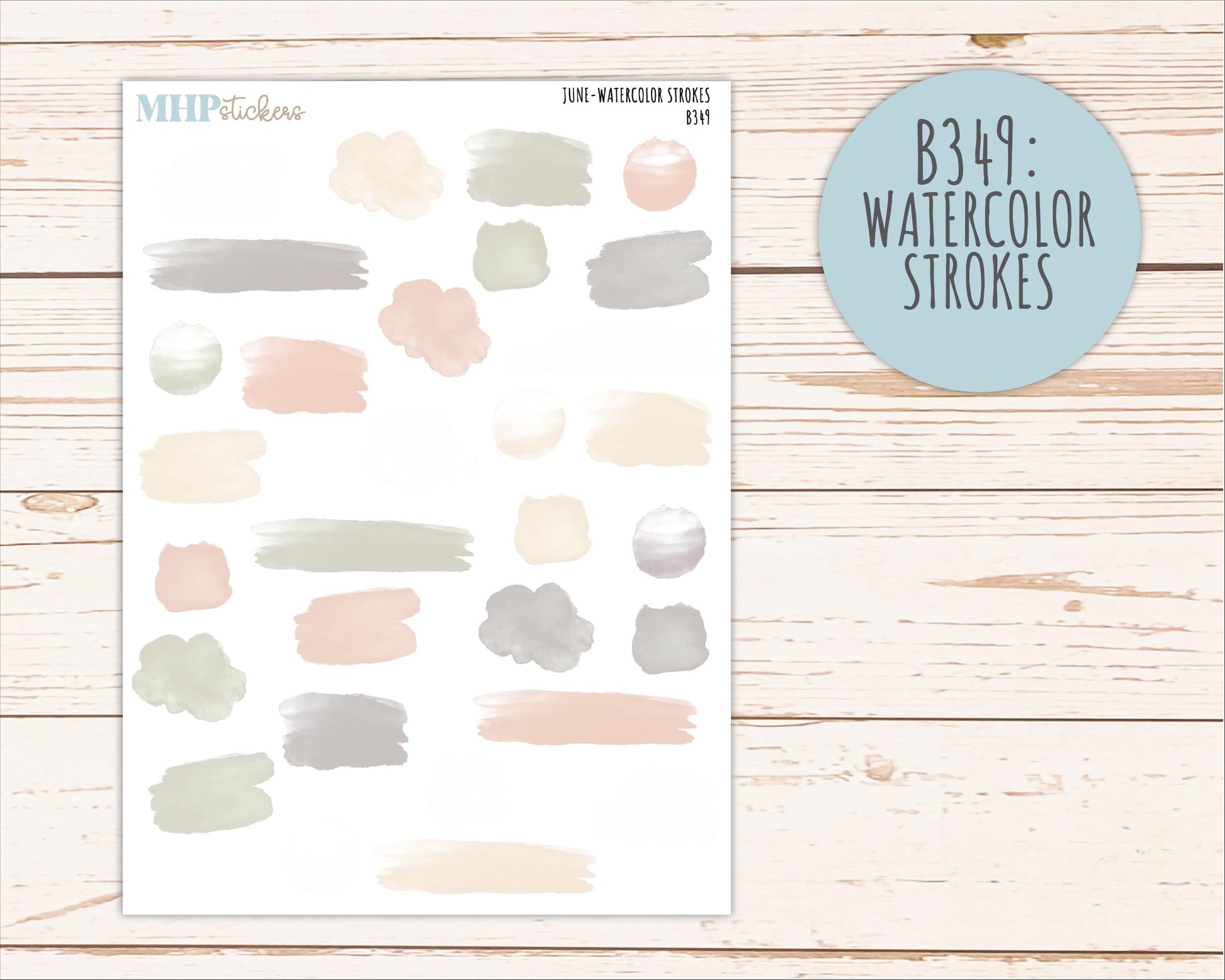 JUNE 2026 Neutral Collection Stickers for Small Nancy & Anne. Laurel Denise Planners || MN