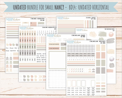 JUNE 2026 Neutral Collection Stickers for Small Nancy & Anne. Laurel Denise Planners || MN