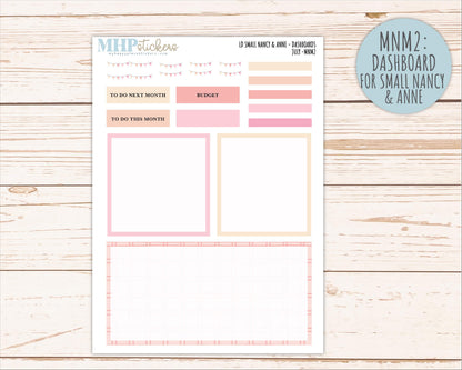 JULY 2026 Neutral Collection Stickers for Small Nancy & Anne. Laurel Denise Planners || MN