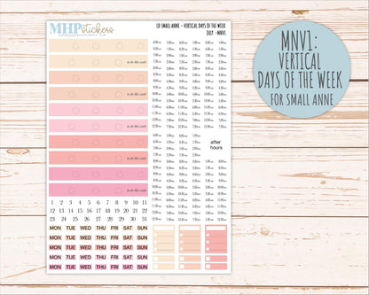 JULY 2026 Neutral Collection Stickers for Small Nancy & Anne. Laurel Denise Planners || MN