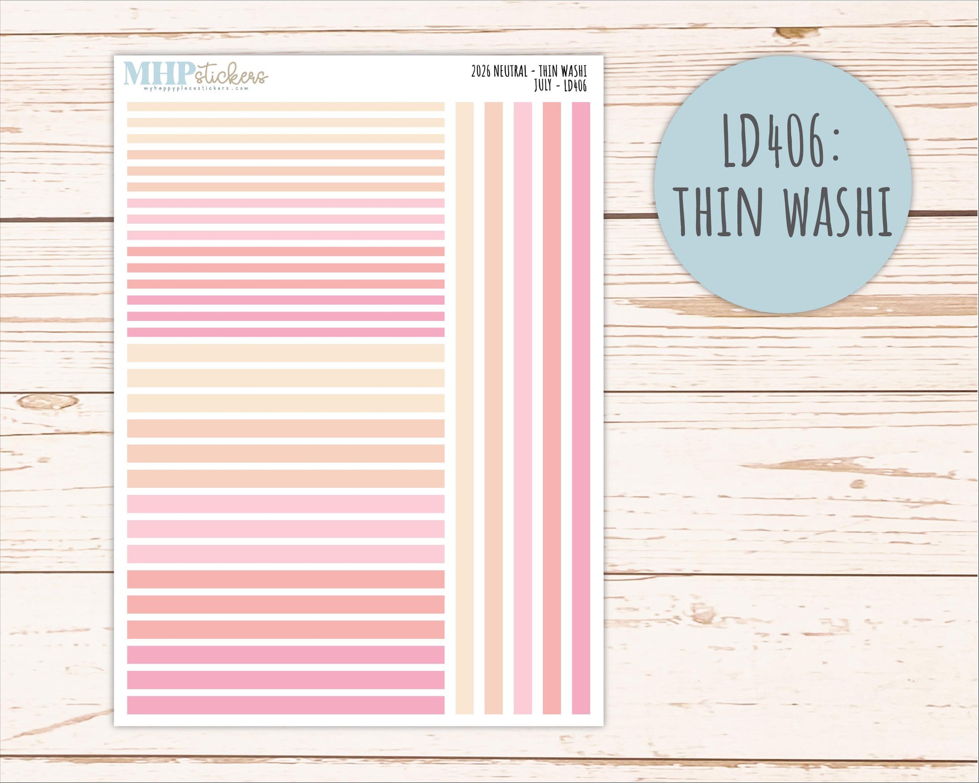 JULY 2026 Neutral Collection Stickers for Small Nancy & Anne. Laurel Denise Planners || MN