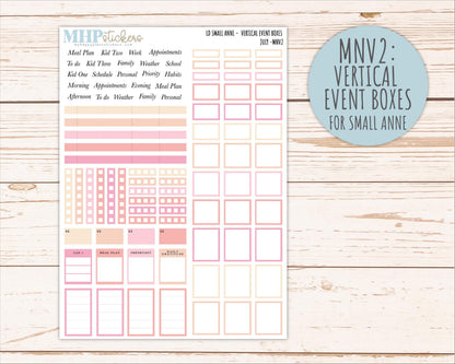 JULY 2026 Neutral Collection Stickers for Small Nancy & Anne. Laurel Denise Planners || MN