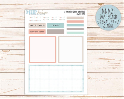 AUGUST 2026 Neutral Collection Stickers for Small Nancy & Anne. Laurel Denise Planners || MN
