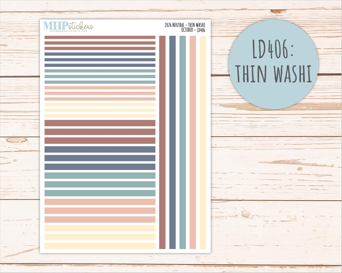 OCTOBER 2026 Neutral Collection Stickers for Small Nancy & Anne. Laurel Denise Planners || MN