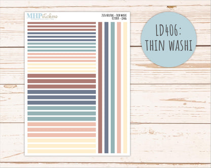 OCTOBER 2026 Neutral Collection Stickers for Small Nancy & Anne. Laurel Denise Planners || MN
