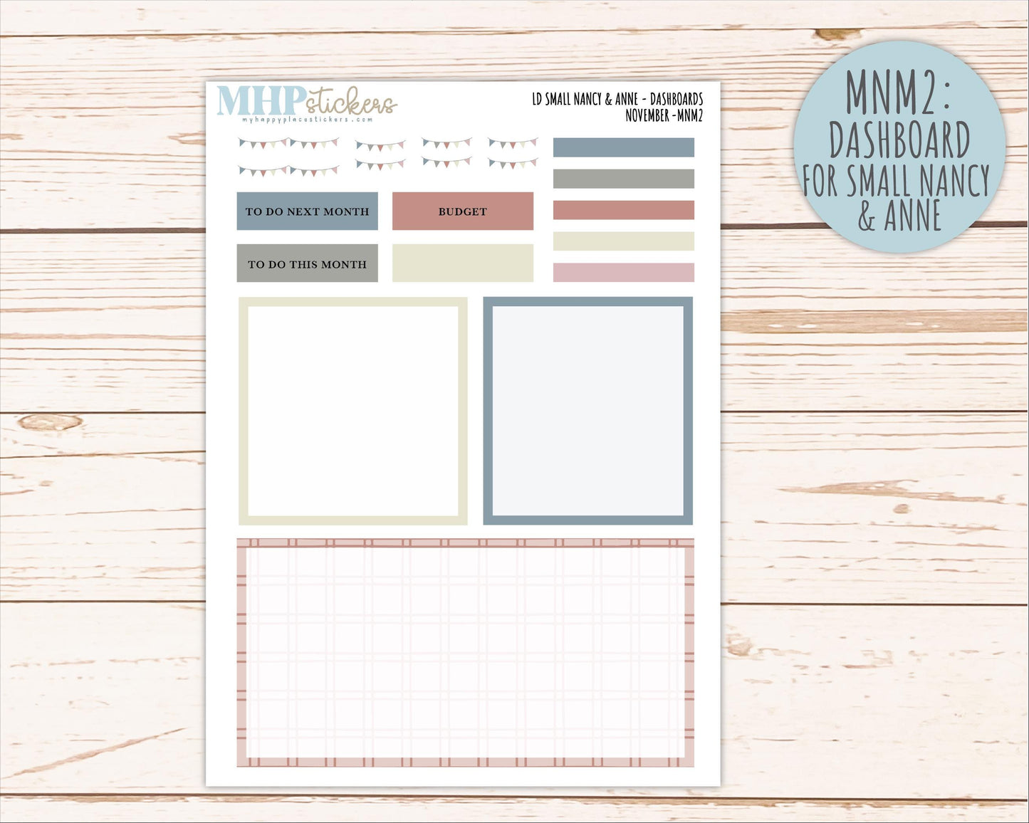 NOVEMBER 2026 Neutral Collection Stickers for Small Nancy & Anne. Laurel Denise Planners || MN