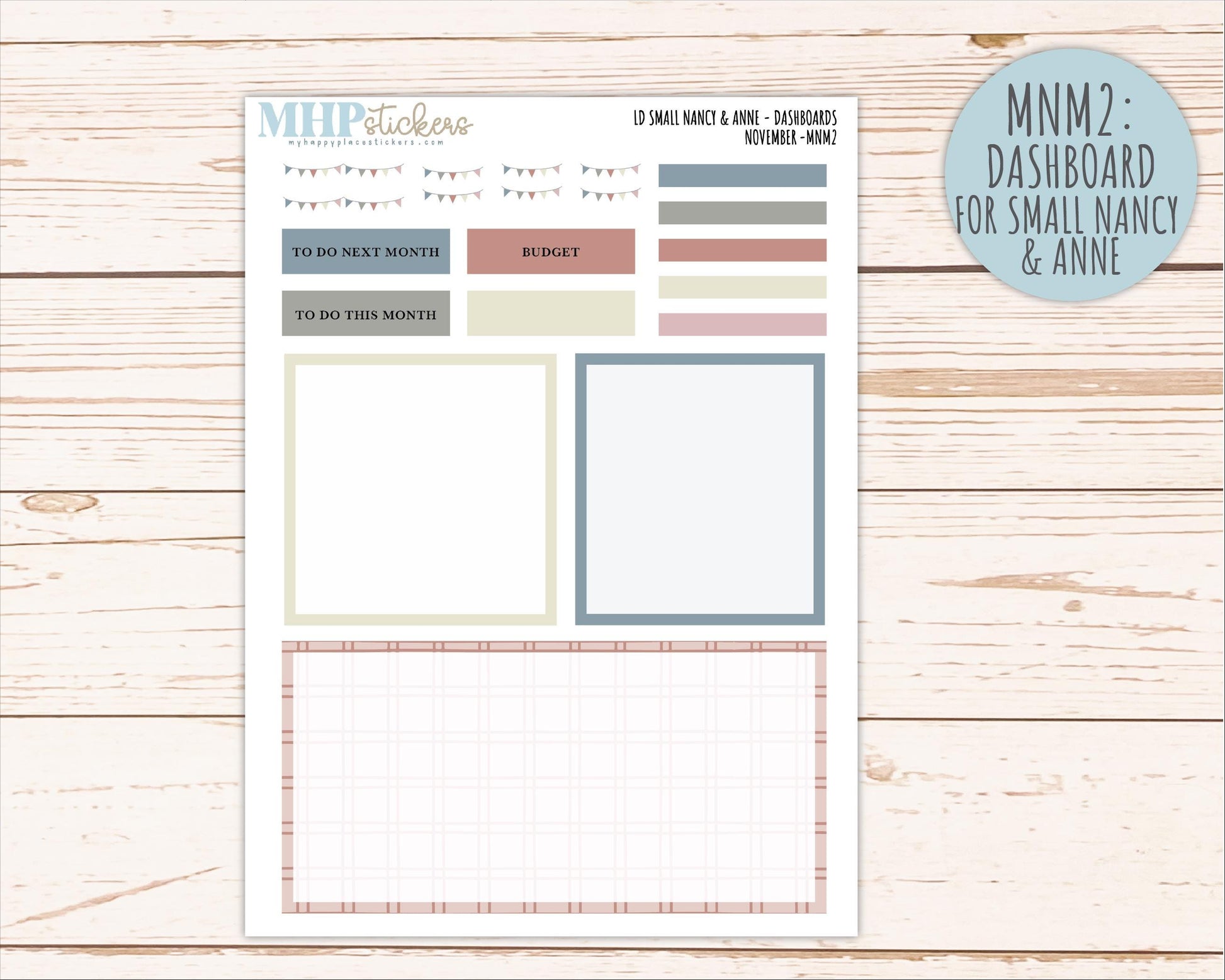 NOVEMBER 2026 Neutral Collection Stickers for Small Nancy & Anne. Laurel Denise Planners || MN