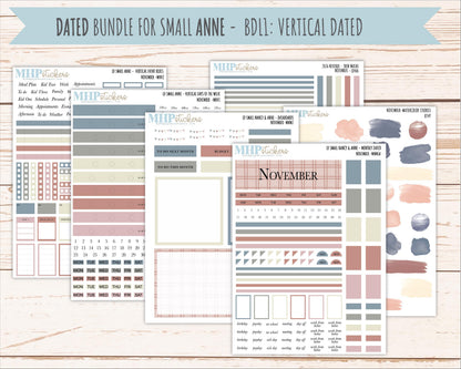 NOVEMBER 2026 Neutral Collection Stickers for Small Nancy & Anne. Laurel Denise Planners || MN