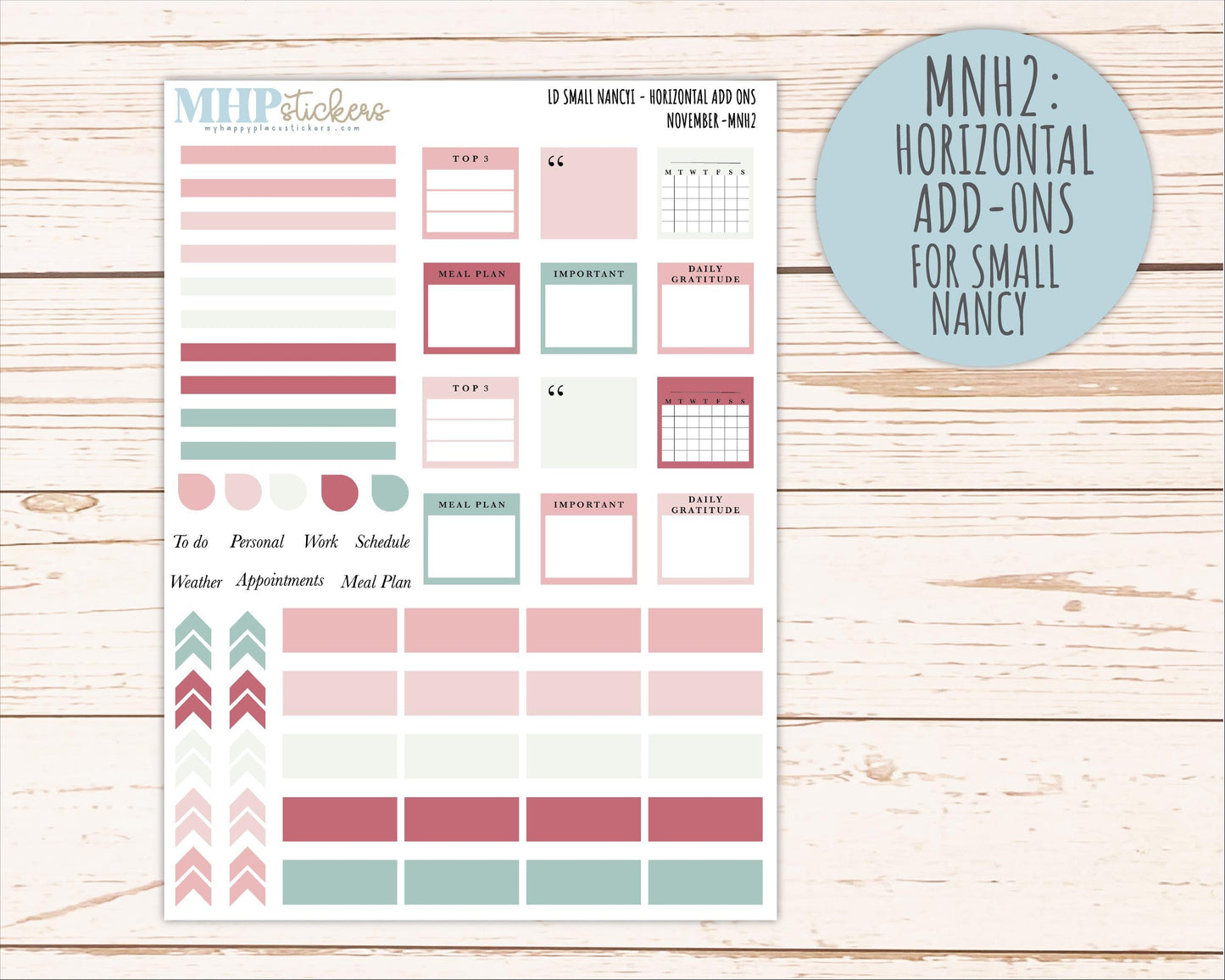 DECEMBER 2026 Neutral Collection Stickers for Small Nancy & Anne. Laurel Denise Planners || MN