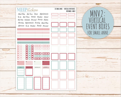 DECEMBER 2026 Neutral Collection Stickers for Small Nancy & Anne. Laurel Denise Planners || MN