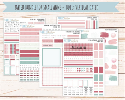 DECEMBER 2026 Neutral Collection Stickers for Small Nancy & Anne. Laurel Denise Planners || MN
