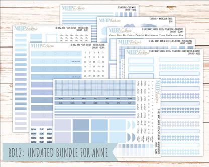 JANUARY 2026 Neutral Collection Stickers for the Large Nancy, Anne, & Billie Laurel Denise Planners || OGN