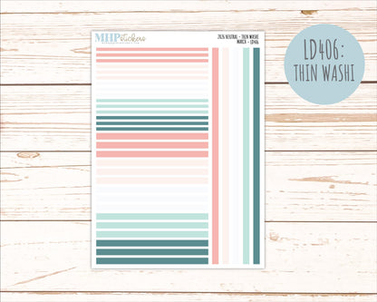 MARCH 2026 Neutral Collection Stickers for the Large Nancy, Anne, & Billie Laurel Denise Planners || OGN