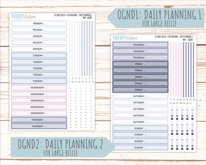 MAY 2026 Neutral Collection Stickers for the Large Nancy, Anne, & Billie Laurel Denise Planners || OGN