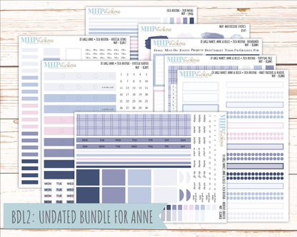 MAY 2026 Neutral Collection Stickers for the Large Nancy, Anne, & Billie Laurel Denise Planners || OGN