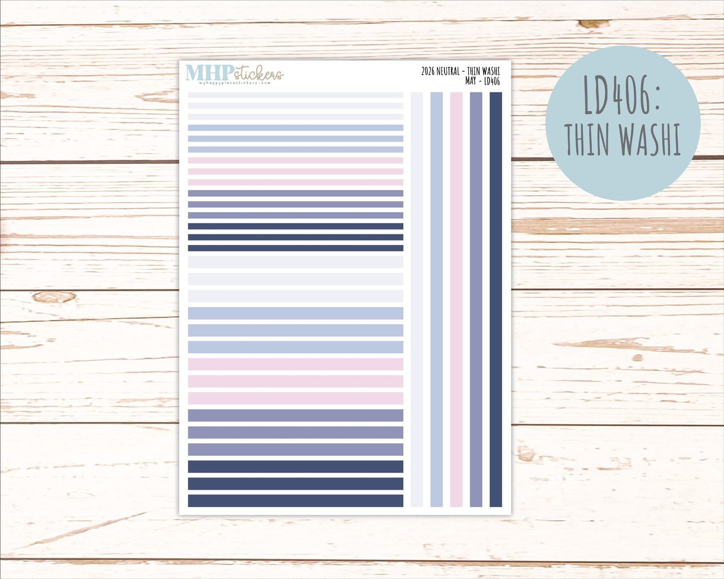 MAY 2026 Neutral Collection Stickers for the Large Nancy, Anne, & Billie Laurel Denise Planners || OGN
