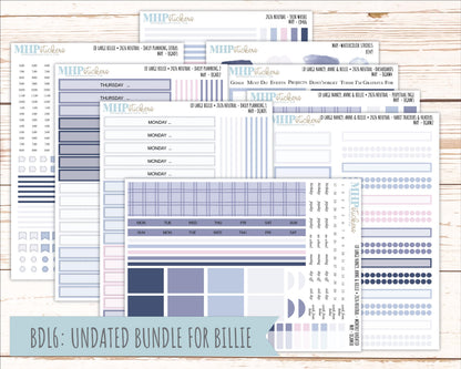MAY 2026 Neutral Collection Stickers for the Large Nancy, Anne, & Billie Laurel Denise Planners || OGN
