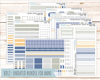 SEPTEMBER 2026 Neutral Collection Stickers for the Large Nancy, Anne, & Billie Laurel Denise Planners || OGN