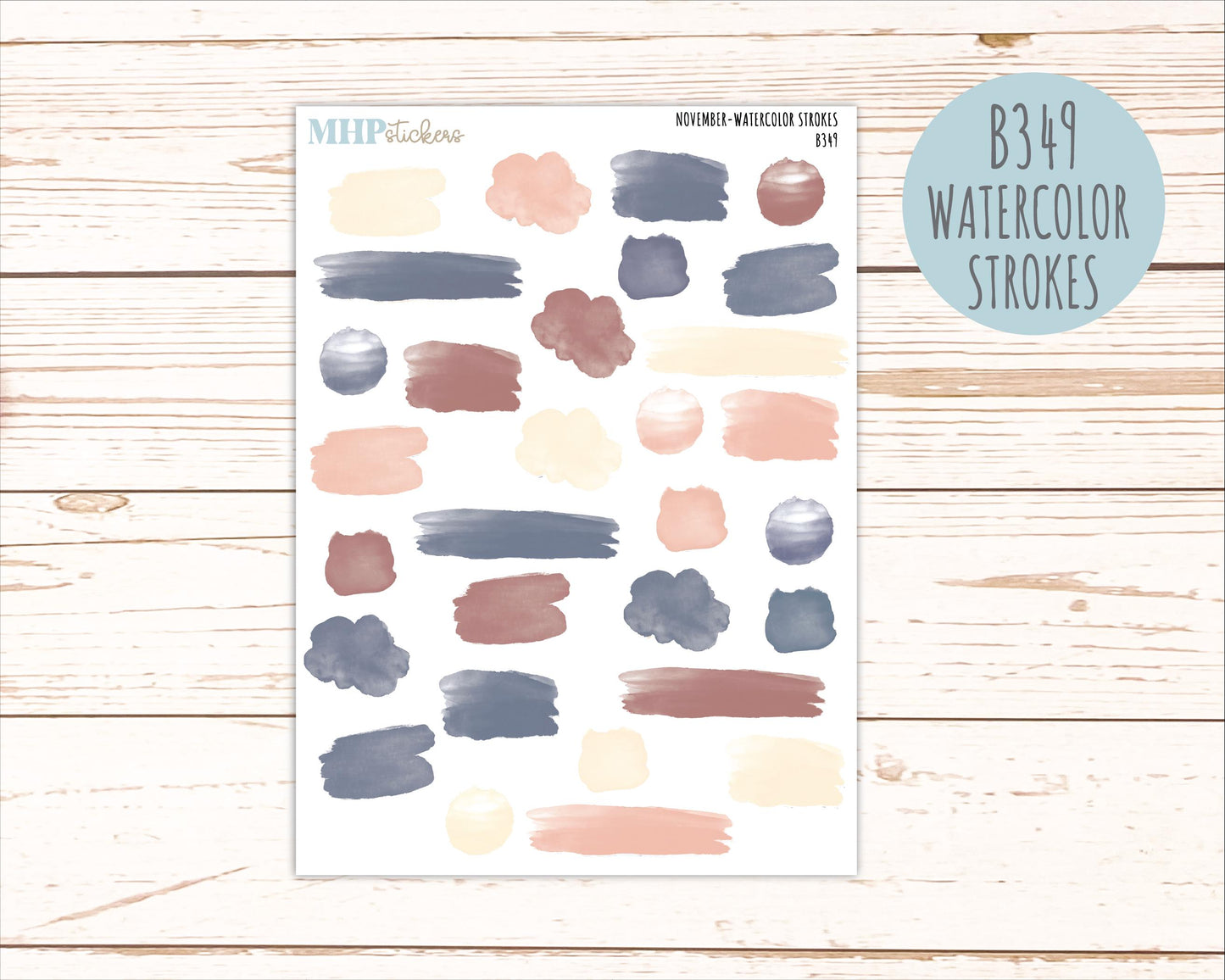 NOVEMBER 2026 Neutral Collection Stickers for the Large Nancy, Anne, & Billie Laurel Denise Planners || OGN