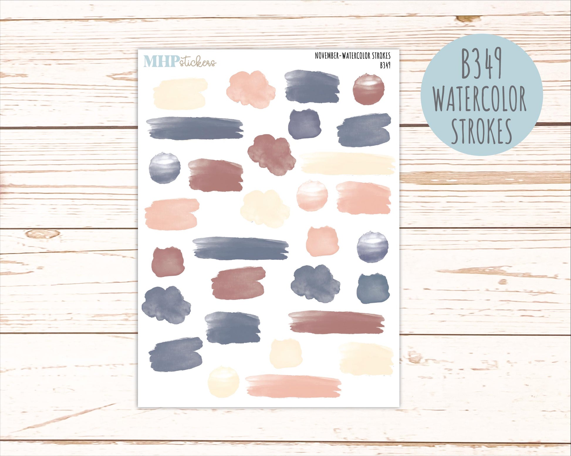 NOVEMBER 2026 Neutral Collection Stickers for the Large Nancy, Anne, & Billie Laurel Denise Planners || OGN