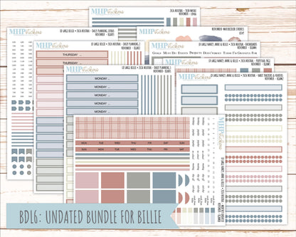 NOVEMBER 2026 Neutral Collection Stickers for the Large Nancy, Anne, & Billie Laurel Denise Planners || OGN