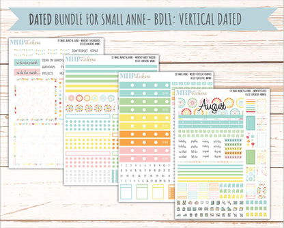 AUGUST 2026 Stickers for Small Nancy & Anne Laurel Denise Planners "Hello Sunshine" || MN