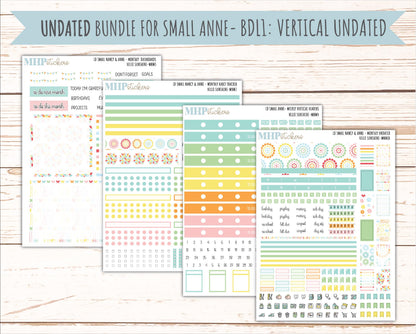 AUGUST 2026 Stickers for Small Nancy & Anne Laurel Denise Planners "Hello Sunshine" || MN
