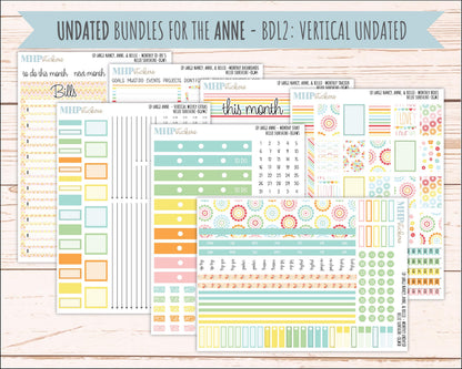 AUGUST 2026 Stickers for Large Nancy, Anne, & Billie Planners. Laurel Denise Planners "Hello Sunshine" || OG
