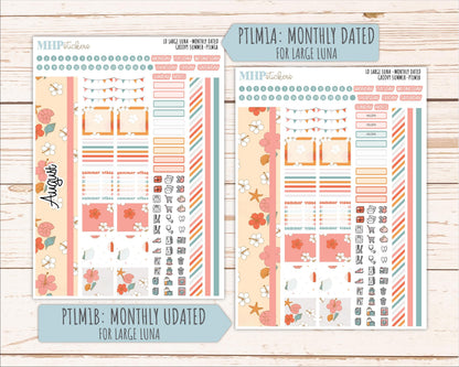 AUGUST 2026 Stickers for the Large Scout, Large Claire, and Large Luna Laurel Denise Planners "Groovy Summer" || PT