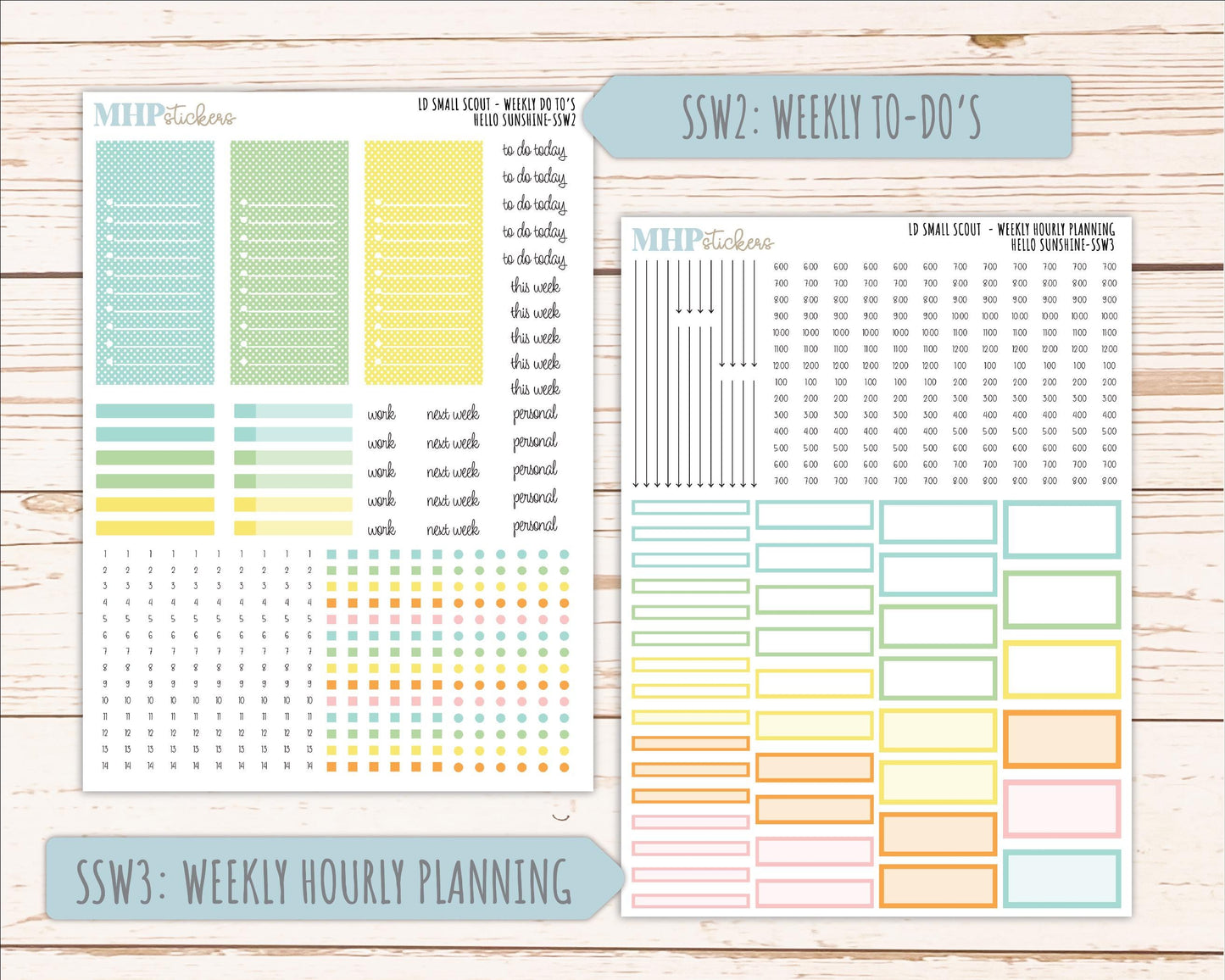 AUGUST 2026 Stickers for the Small Scout Planner. For Laurel Denise Planners. "Hello Sunshine" ||SS