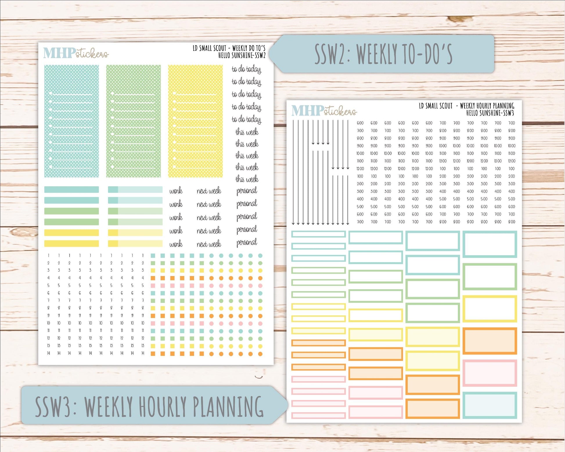 AUGUST 2026 Stickers for the Small Scout Planner. For Laurel Denise Planners. "Hello Sunshine" ||SS