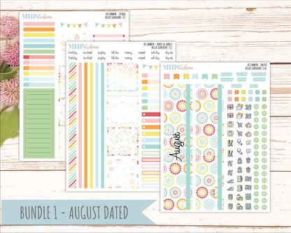 AUGUST 2026 Stickers for The Carmen Laurel Denise Planner "Hello Sunshine || C