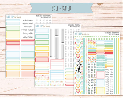 AUGUST 2026 Stickers for The Small Rose Laurel Denise Planner. "Hello Sunshine" || MPP