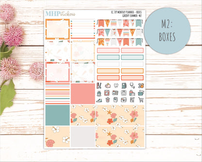 AUGUST Monthly Kit for 7x9 Erin Condren Planners. 2026 Collection "Groovy Summer" || ECM