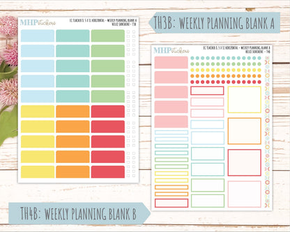 AUGUST Stickers for EC Teacher Lesson Planner - Horizontal Layout. 2026 Collection "Hello Sunshine" || ECTH