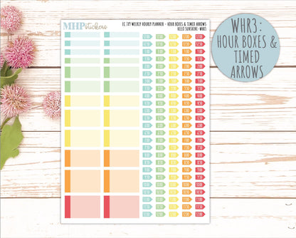 AUGUST Weekly Hourly Planning Kits for 7x9 Erin Condren Planners. 2026 Collection "Hello Sunshine" || ECWHR