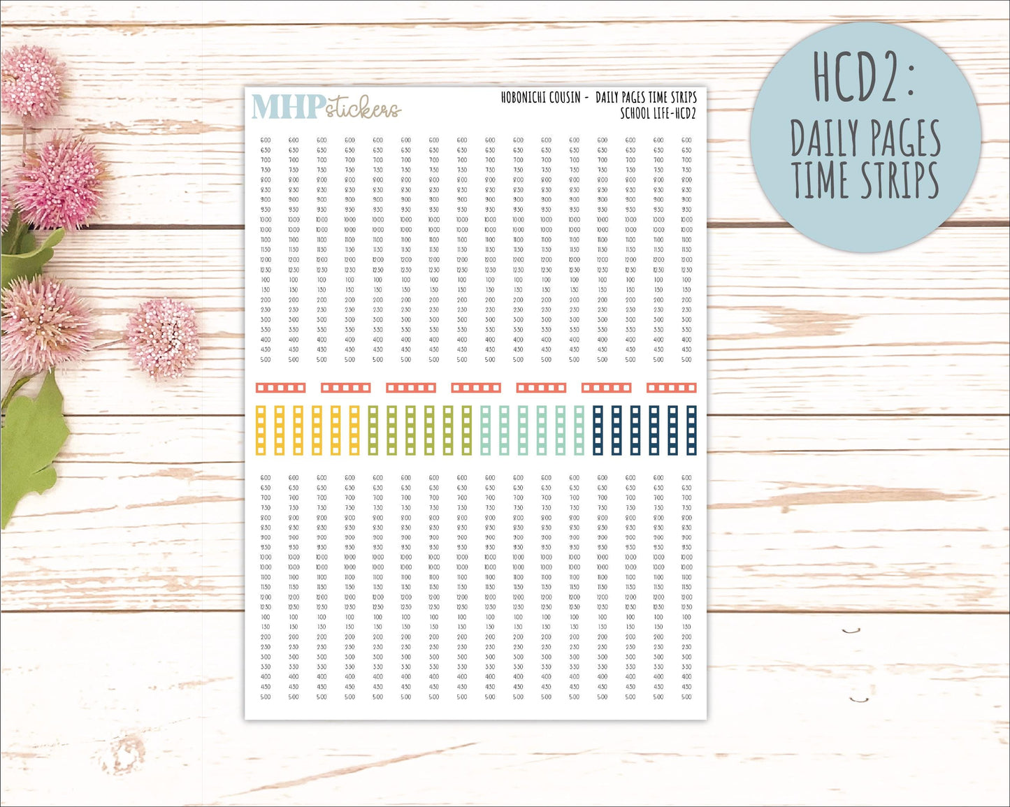 AUGUST & SEPTEMBER 2026 Stickers for Hobonichi Cousin. A5 Planners "School Life" || HC