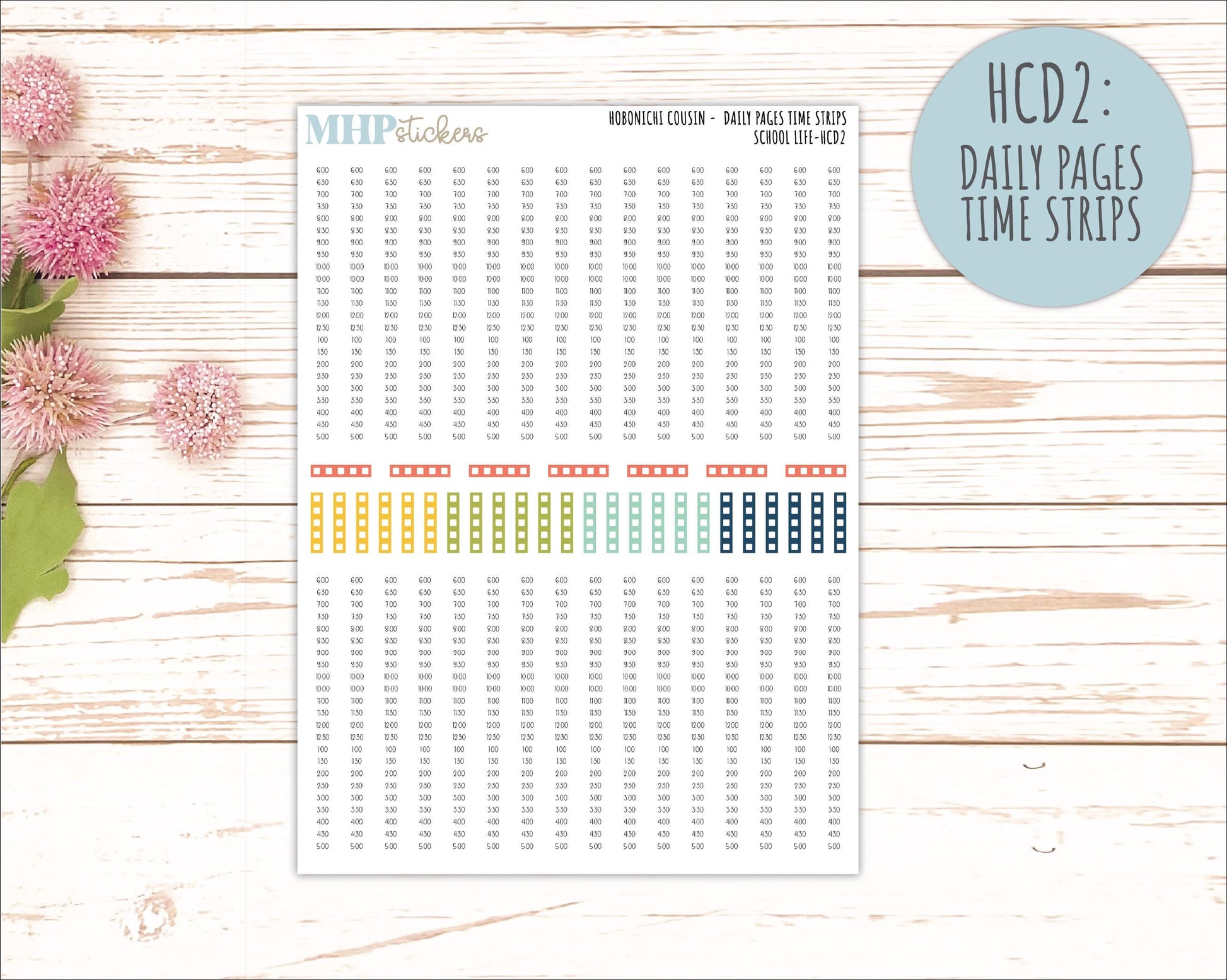 AUGUST & SEPTEMBER 2026 Stickers for Hobonichi Cousin. A5 Planners "School Life" || HC