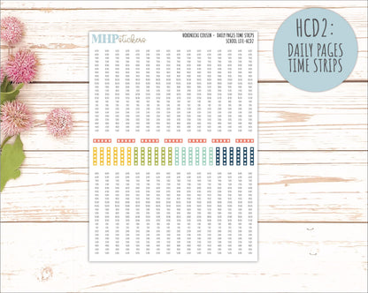 AUGUST & SEPTEMBER 2026 Stickers for Hobonichi Cousin. A5 Planners "School Life" || HC