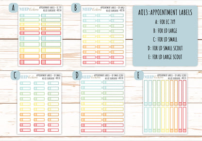 Basic Labels & Habit Trackers. ADD-Ons for Monthly Kits "Hello Sunshine" || AOBL