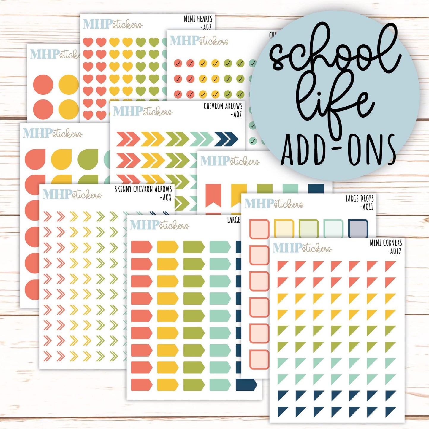 ADD-On's for Monthly Kits "School Life" || AO