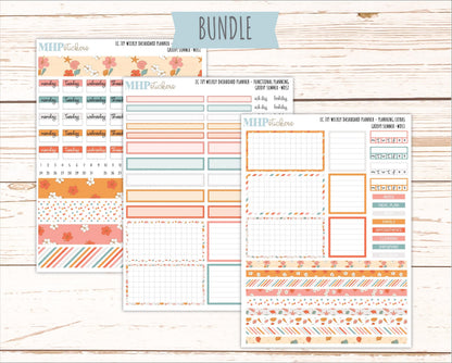 AUGUST Weekly Dashboard Kit for 7x9 Erin Condren Planners. 2026 Collection "Groovy Summer" || ECWDS