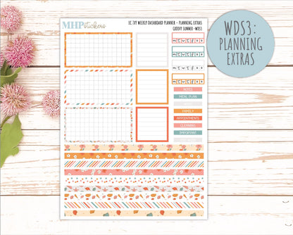 AUGUST Weekly Dashboard Kit for 7x9 Erin Condren Planners. 2026 Collection "Groovy Summer" || ECWDS