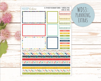 AUGUST & SEPTEMBER Weekly Dashboard Kit for 7x9 Erin Condren Planners. 2026 Collection "School Life" || ECWDS