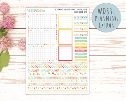 AUGUST Daily Duo Sticker Kit for 7x9 Erin Condren Planners. 2026 Collection "Hello Sunshine"|| ECDD