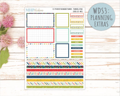 AUGUST & SEPTEMBER Daily Duo Sticker Kit for 7x9 Erin Condren Planners. 2026 Collection "School Life" || ECDD