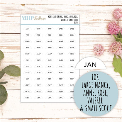 Month Tabs for Laurel Denise Planners || TAB