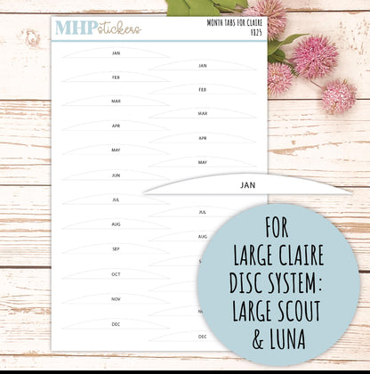 Month Tabs for Laurel Denise Planners || TAB