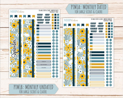 SEPTEMBER 2026 Stickers for the Large Scout, Large Claire, and Large Luna Laurel Denise Planners "Friendship" || PT