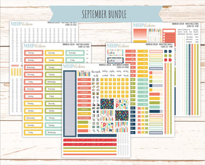 AUGUST & SEPTEMBER 2026 Stickers for Hobonichi Cousin. A5 Planners "School Life" || HC